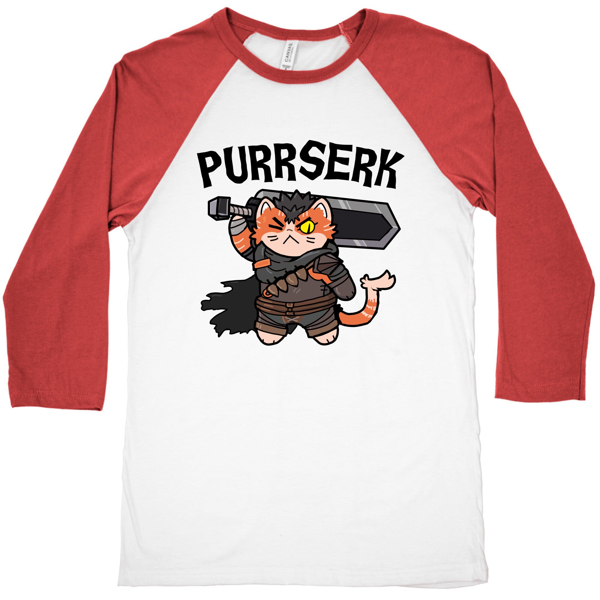 Purrserk Baseball Tee