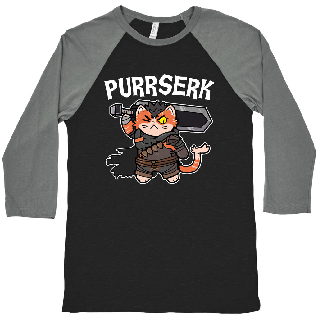 Purrserk Baseball Tee