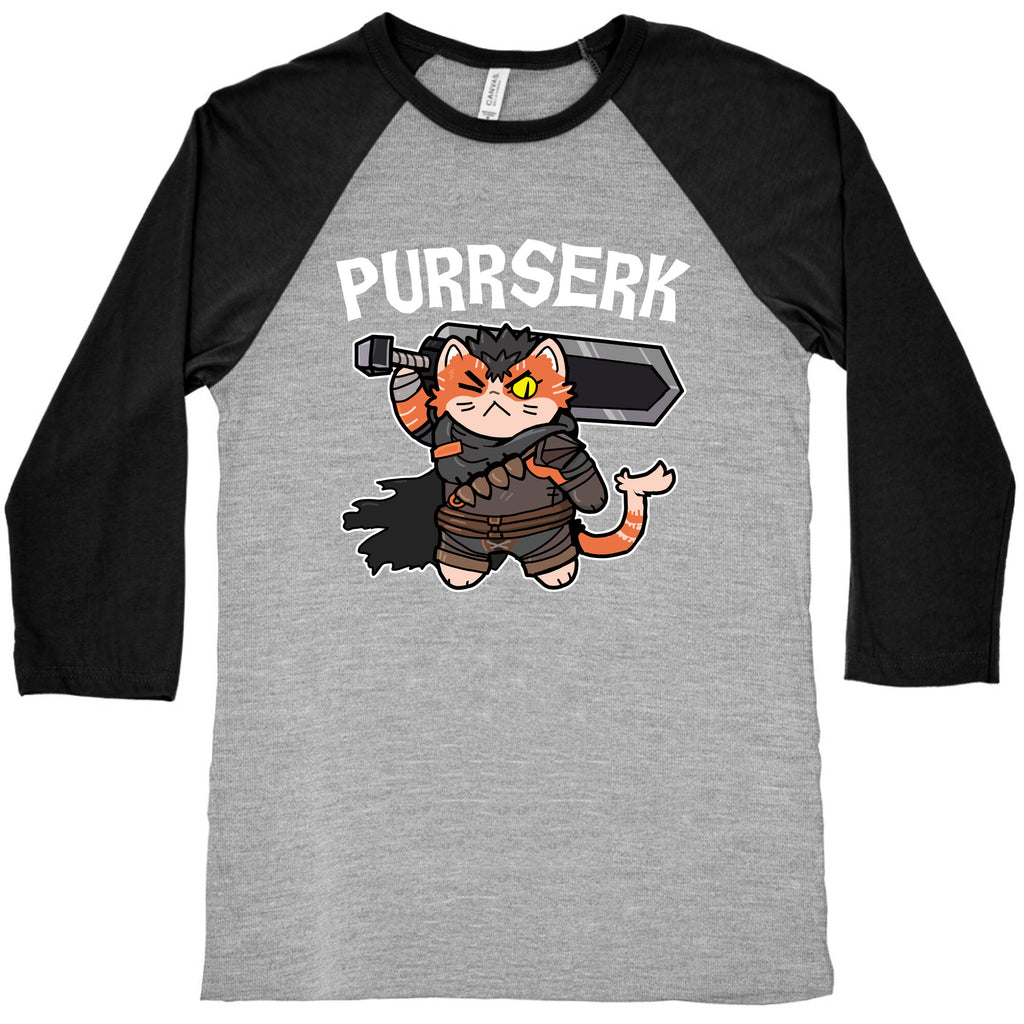 Purrserk Baseball Tee