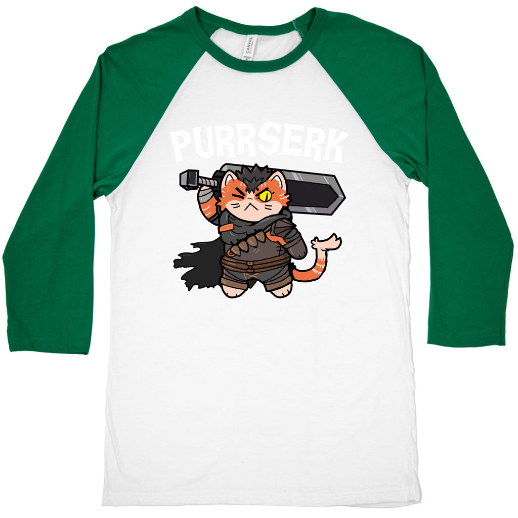 Purrserk Baseball Tee