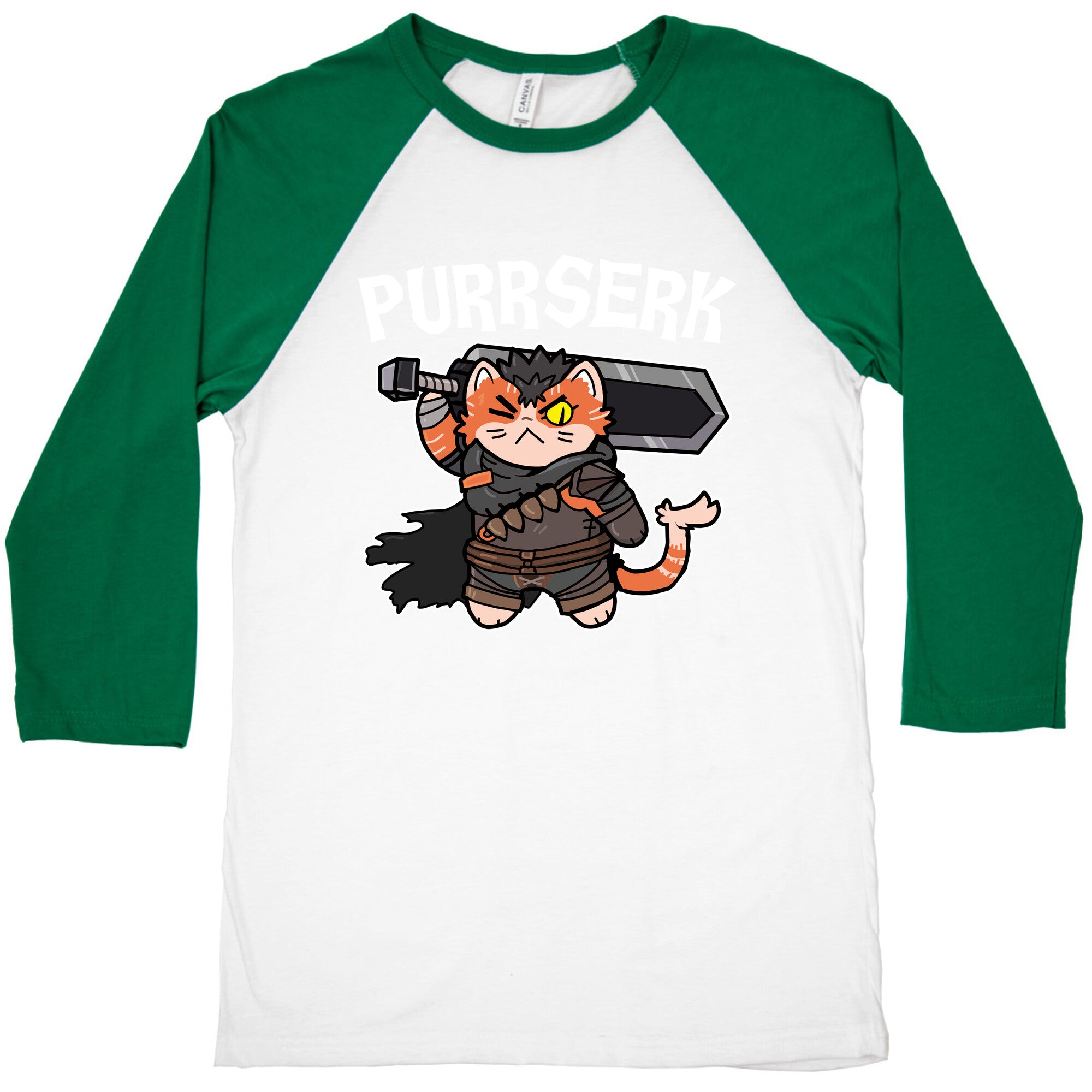 Purrserk Baseball Tee
