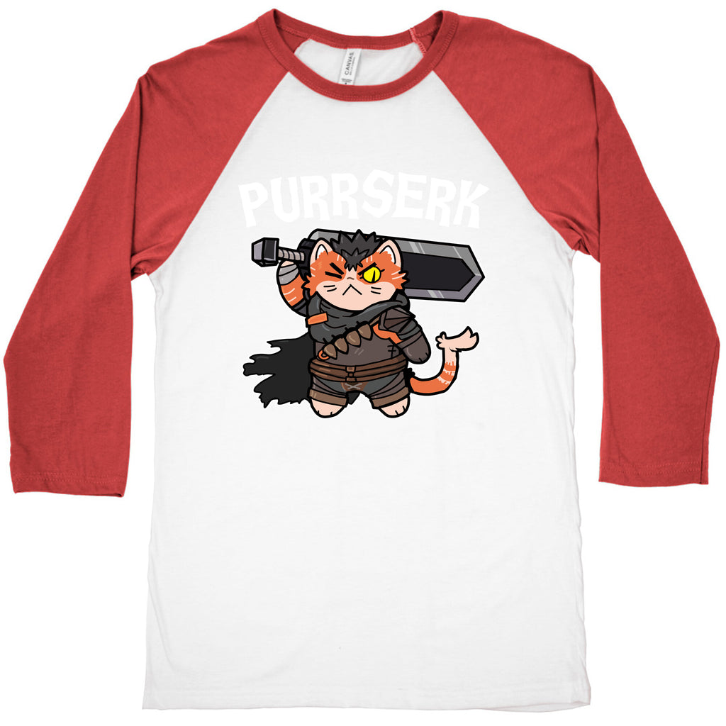 Purrserk Baseball Tee