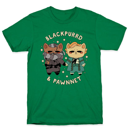 Blackpurrd & Pawnnet (Cat Blackbeard & Cat Bonnet) T-Shirt