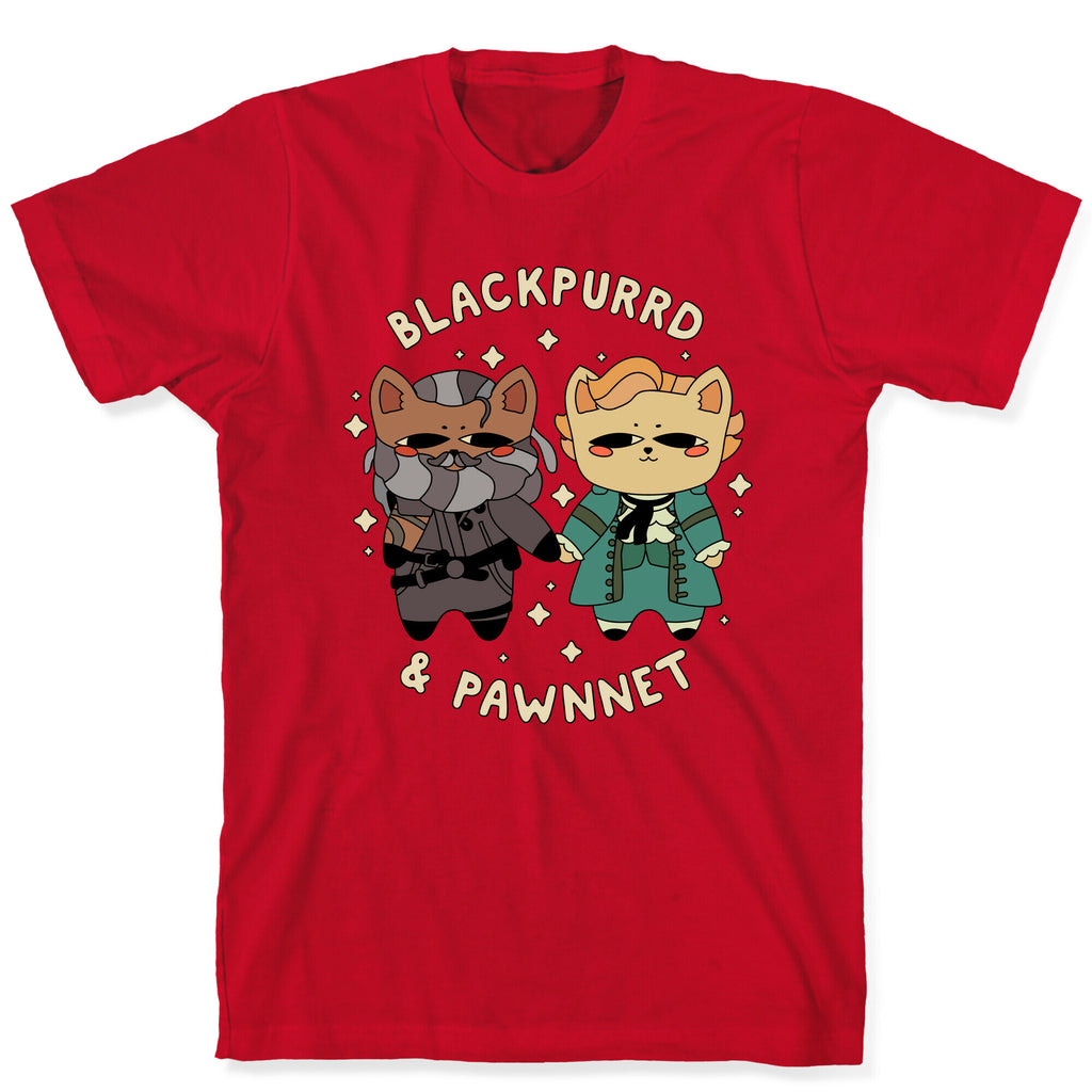 Blackpurrd & Pawnnet (Cat Blackbeard & Cat Bonnet) T-Shirt