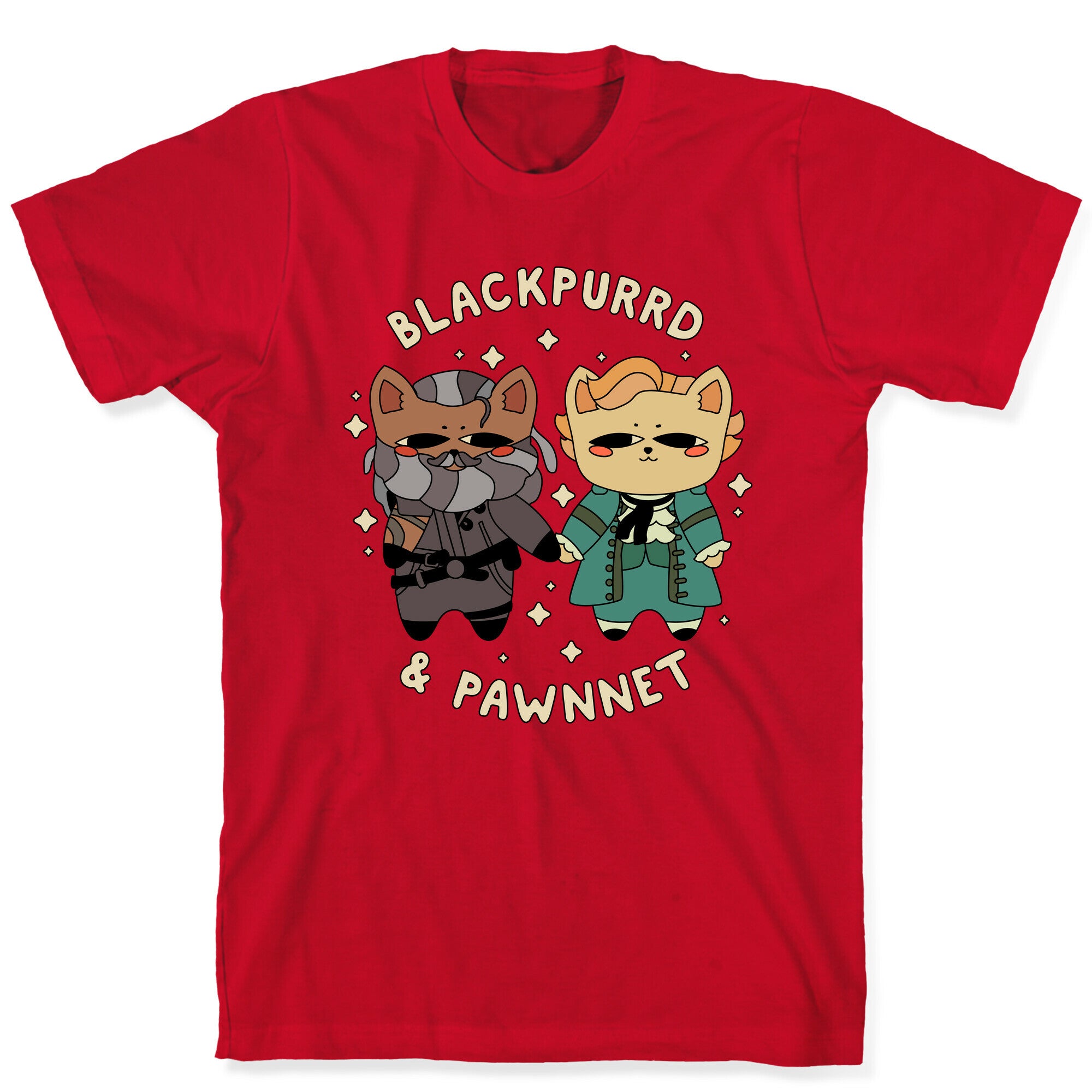 Blackpurrd & Pawnnet (Cat Blackbeard & Cat Bonnet) T-Shirt