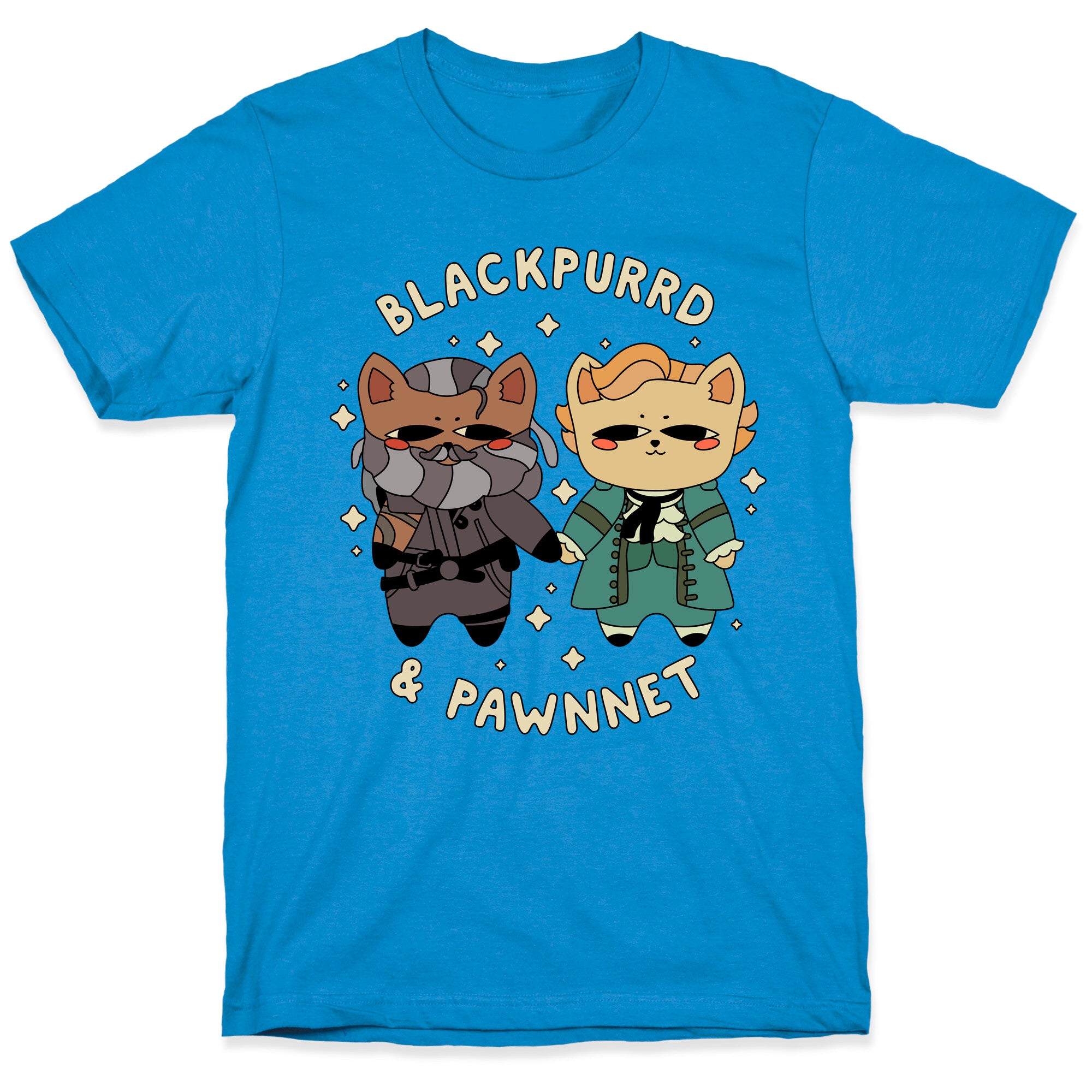 Blackpurrd & Pawnnet (Cat Blackbeard & Cat Bonnet) T-Shirt