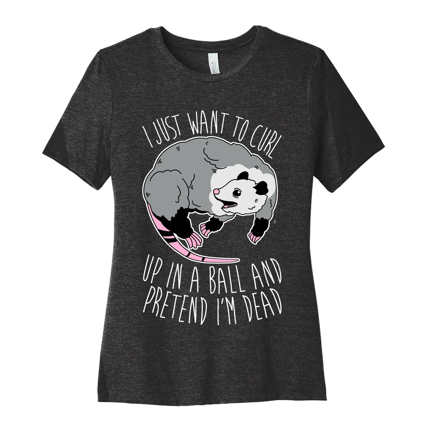 I Just Want To Curl Up in a Ball  Women's Cotton Tee