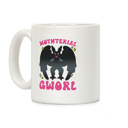 Mothterial Gworl Mothman Parody Coffee Mug