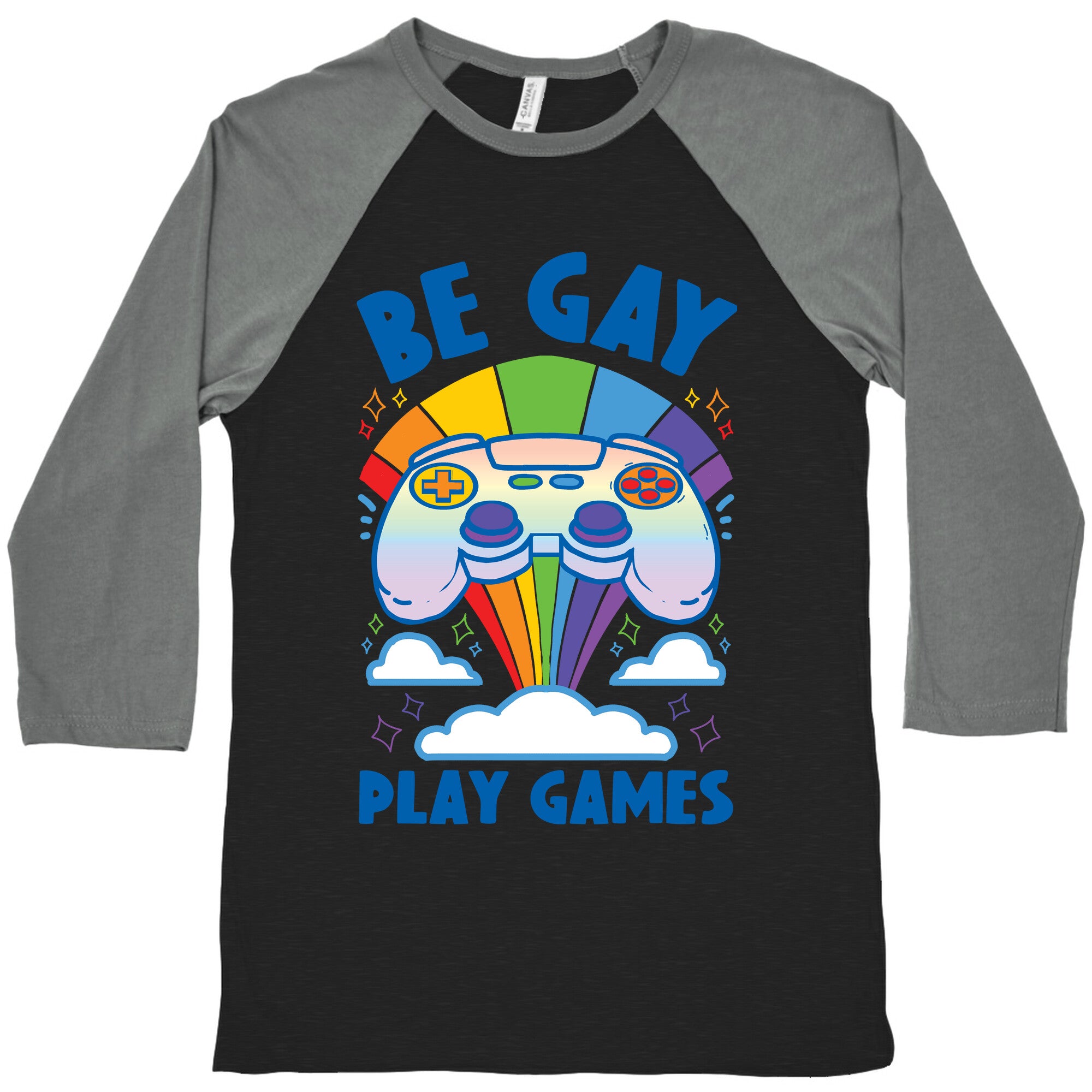 Be Gay Play Games Baseball Tee