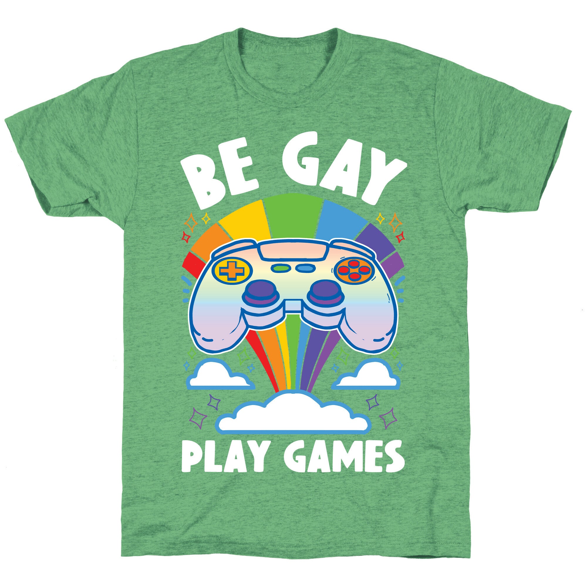 Be Gay Play Games Unisex Triblend Tee