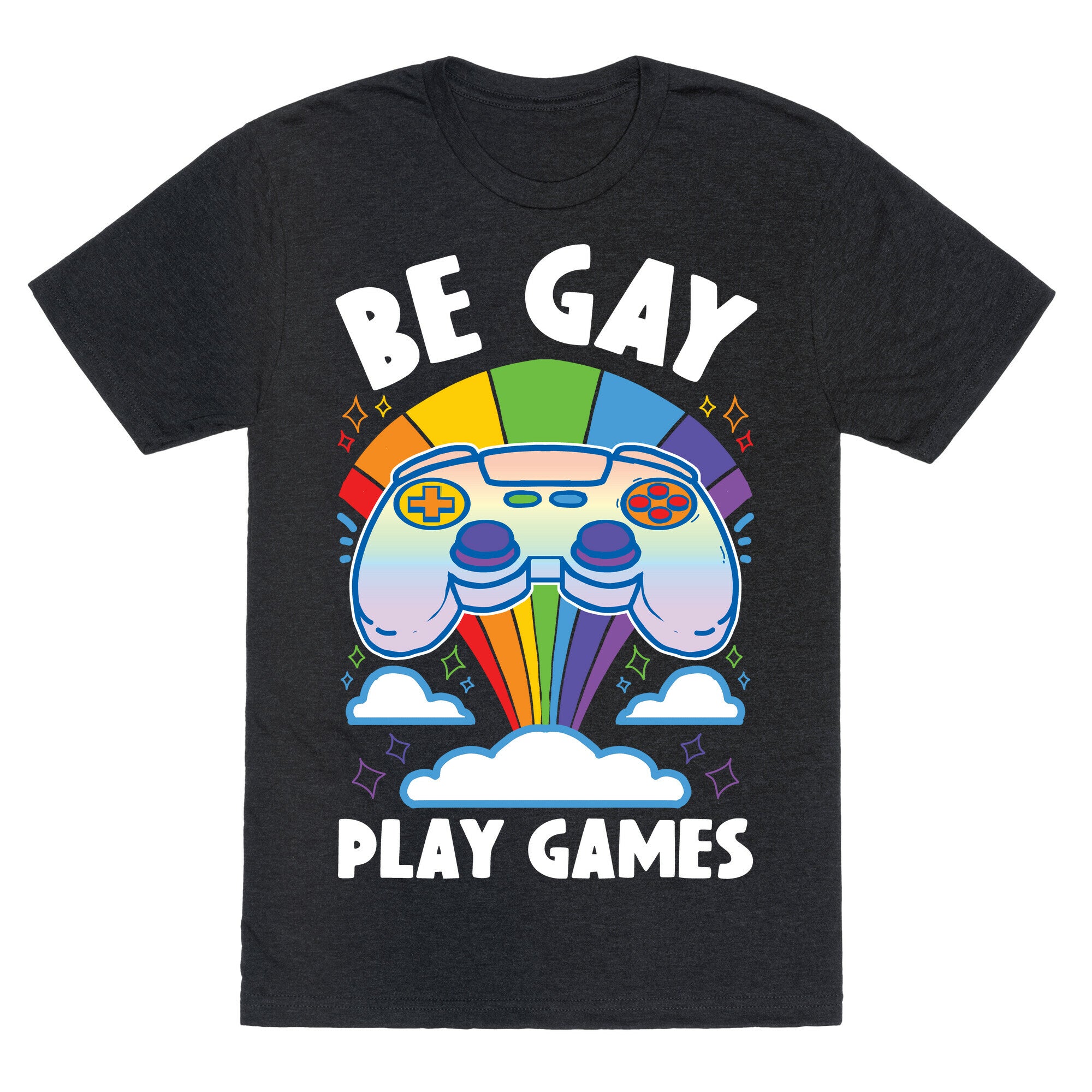 Be Gay Play Games Unisex Triblend Tee