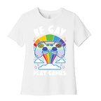 Be Gay Play Games Women's Cotton Tee