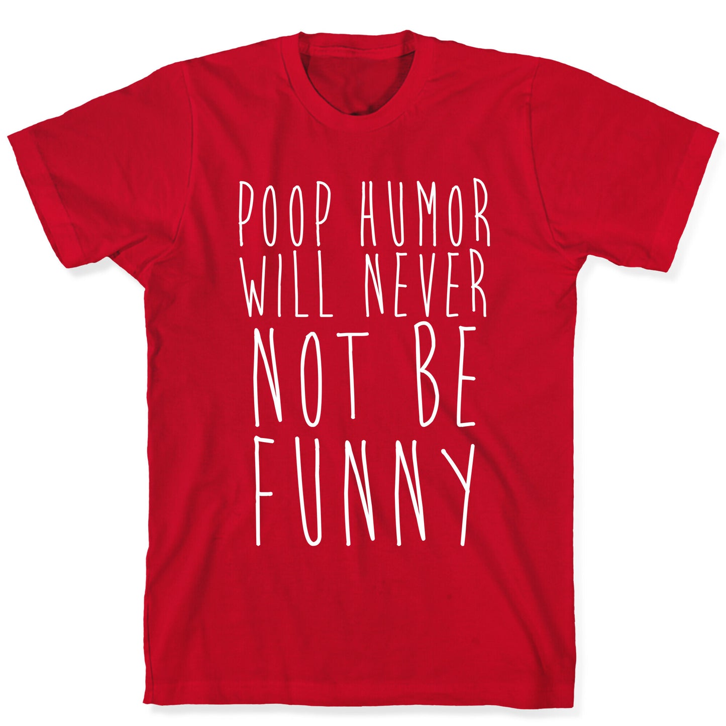 Poop Humor Will Never Not be Funny T-Shirt