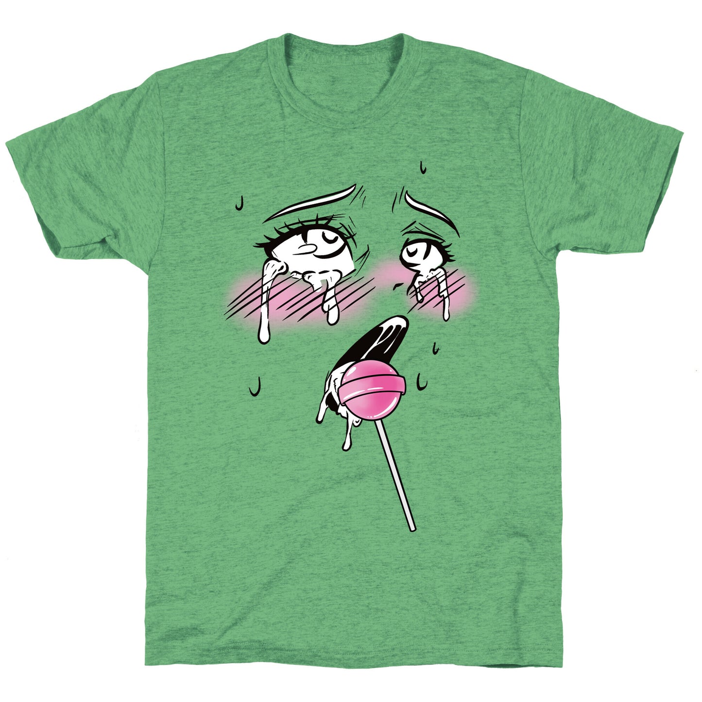 Ahegao Lollipop Unisex Triblend Tee