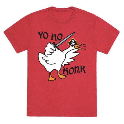 Yo Ho Honk Pirate Goose Unisex Triblend Tee