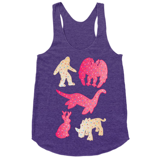 Frosted Cryptid Crackers Racerback Tank