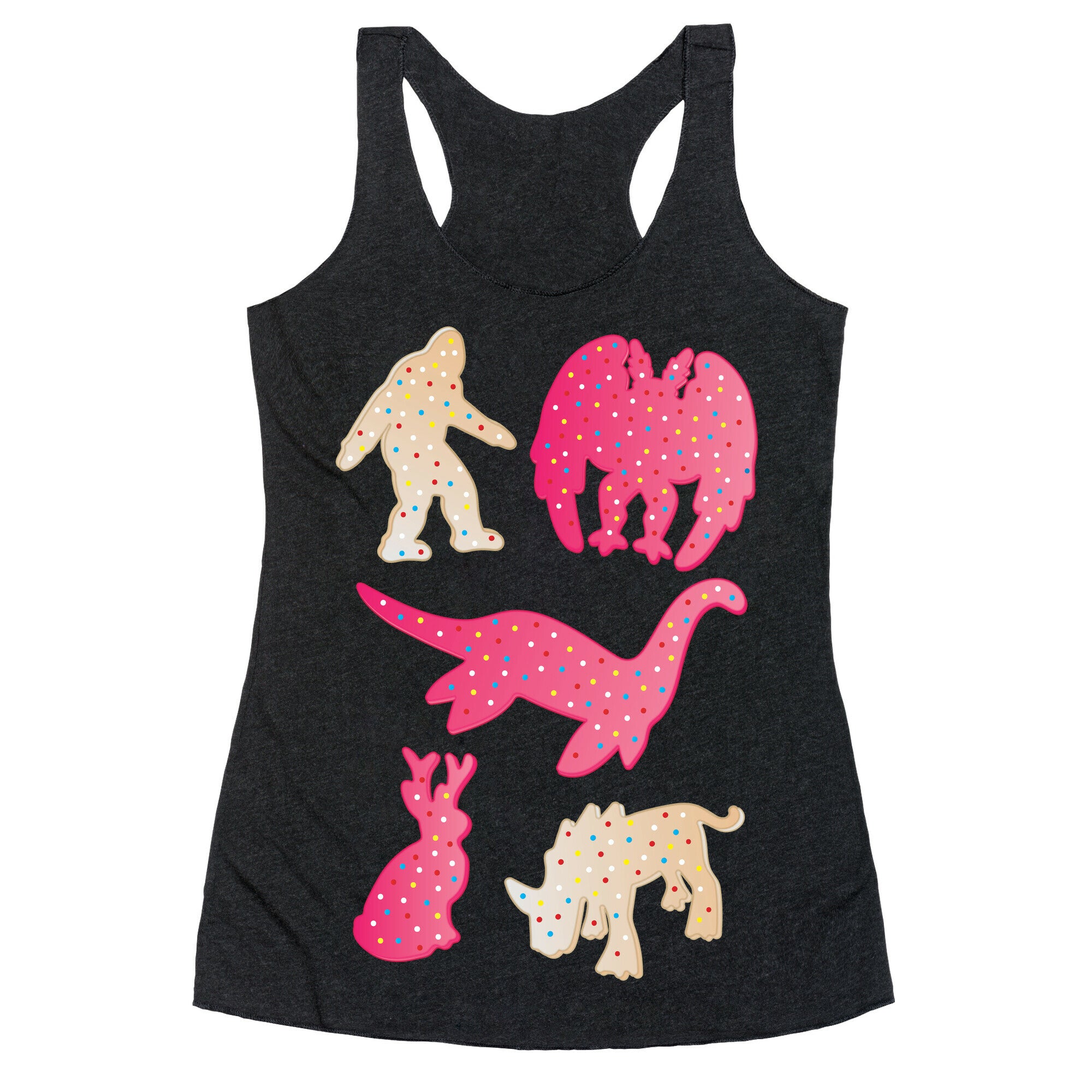 Frosted Cryptid Crackers Racerback Tank