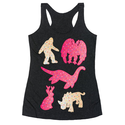 Frosted Cryptid Crackers Racerback Tank