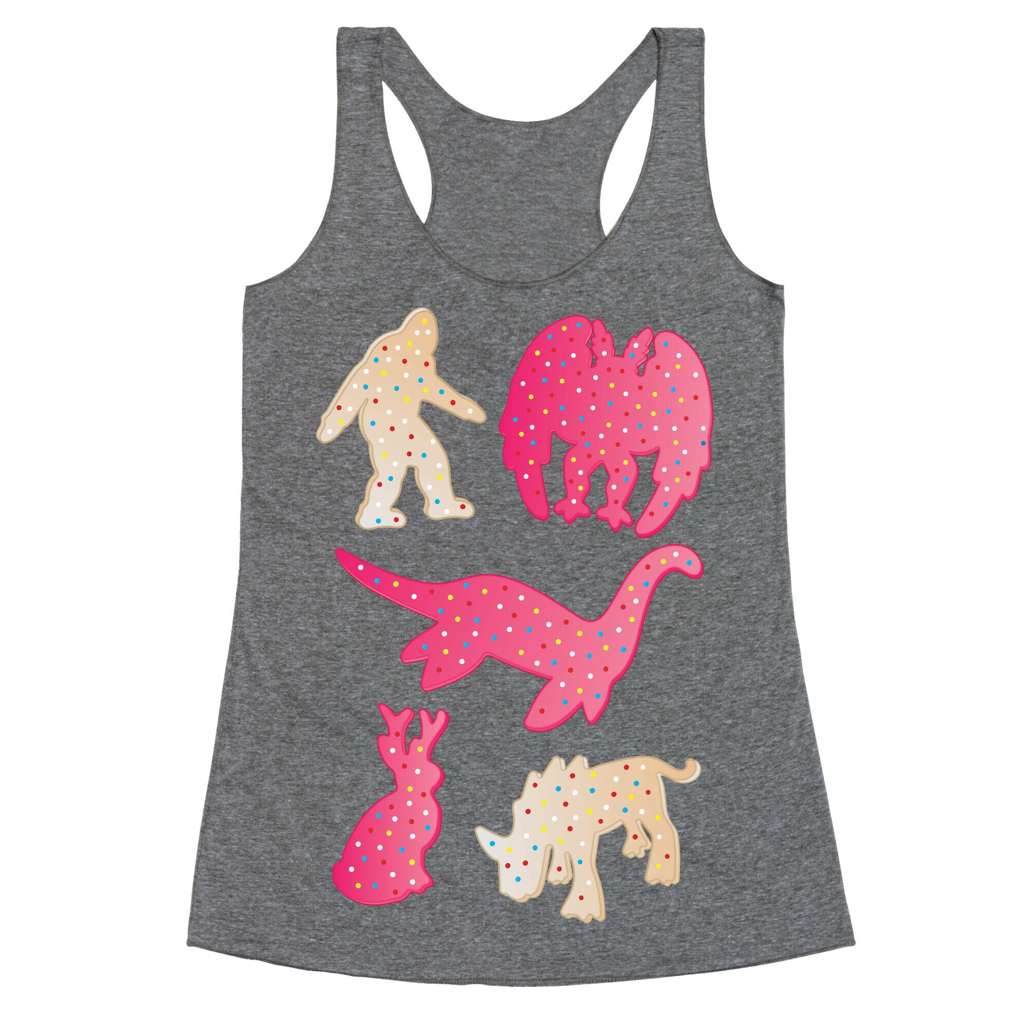 Frosted Cryptid Crackers Racerback Tank