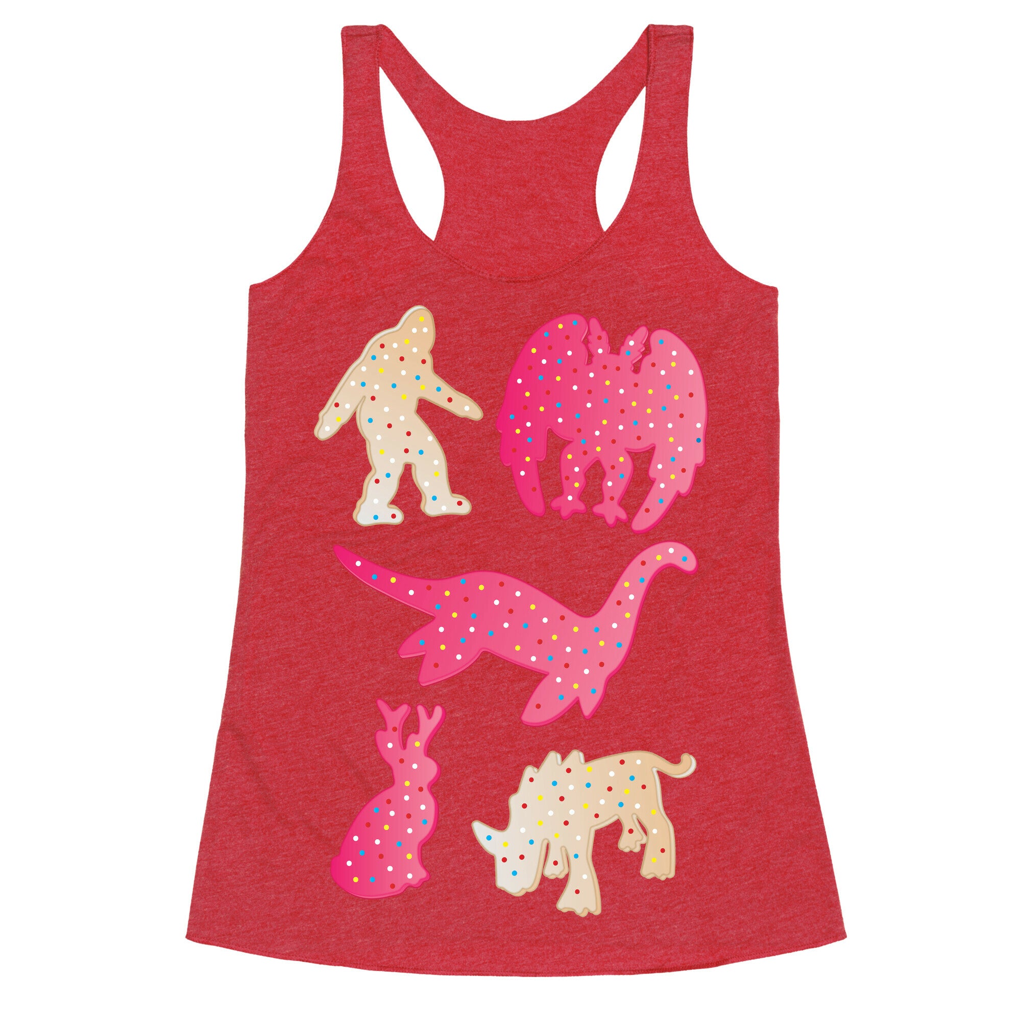 Frosted Cryptid Crackers Racerback Tank