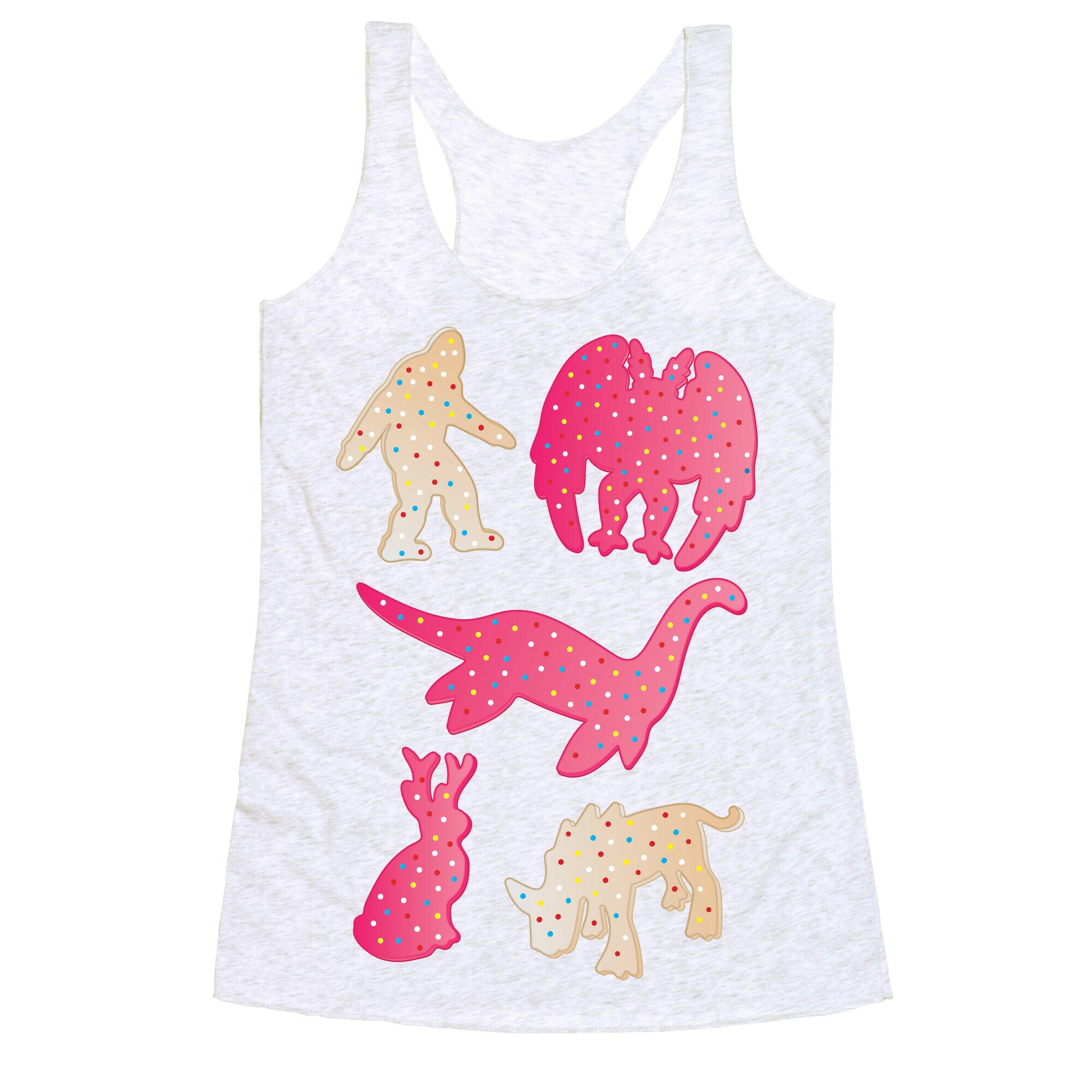 Frosted Cryptid Crackers Racerback Tank