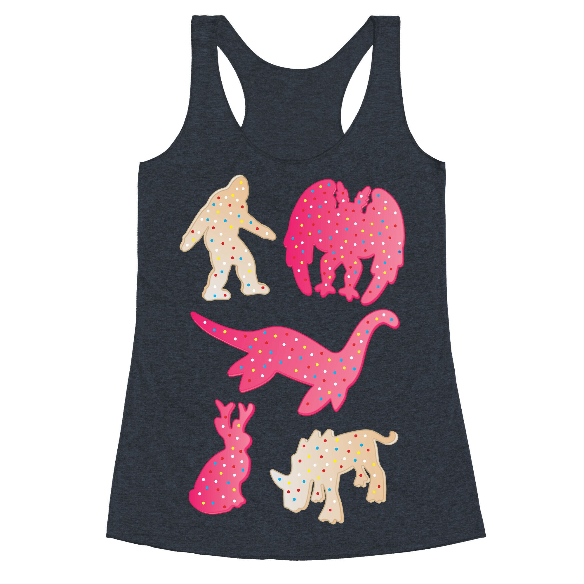 Frosted Cryptid Crackers Racerback Tank
