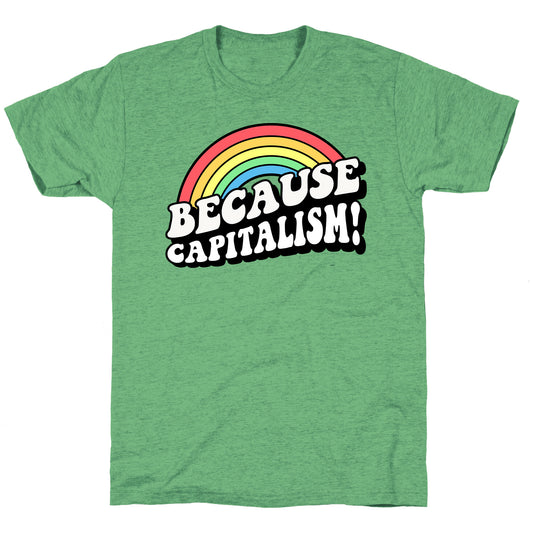 Because Capitalism Unisex Triblend Tee