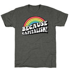 Because Capitalism Unisex Triblend Tee