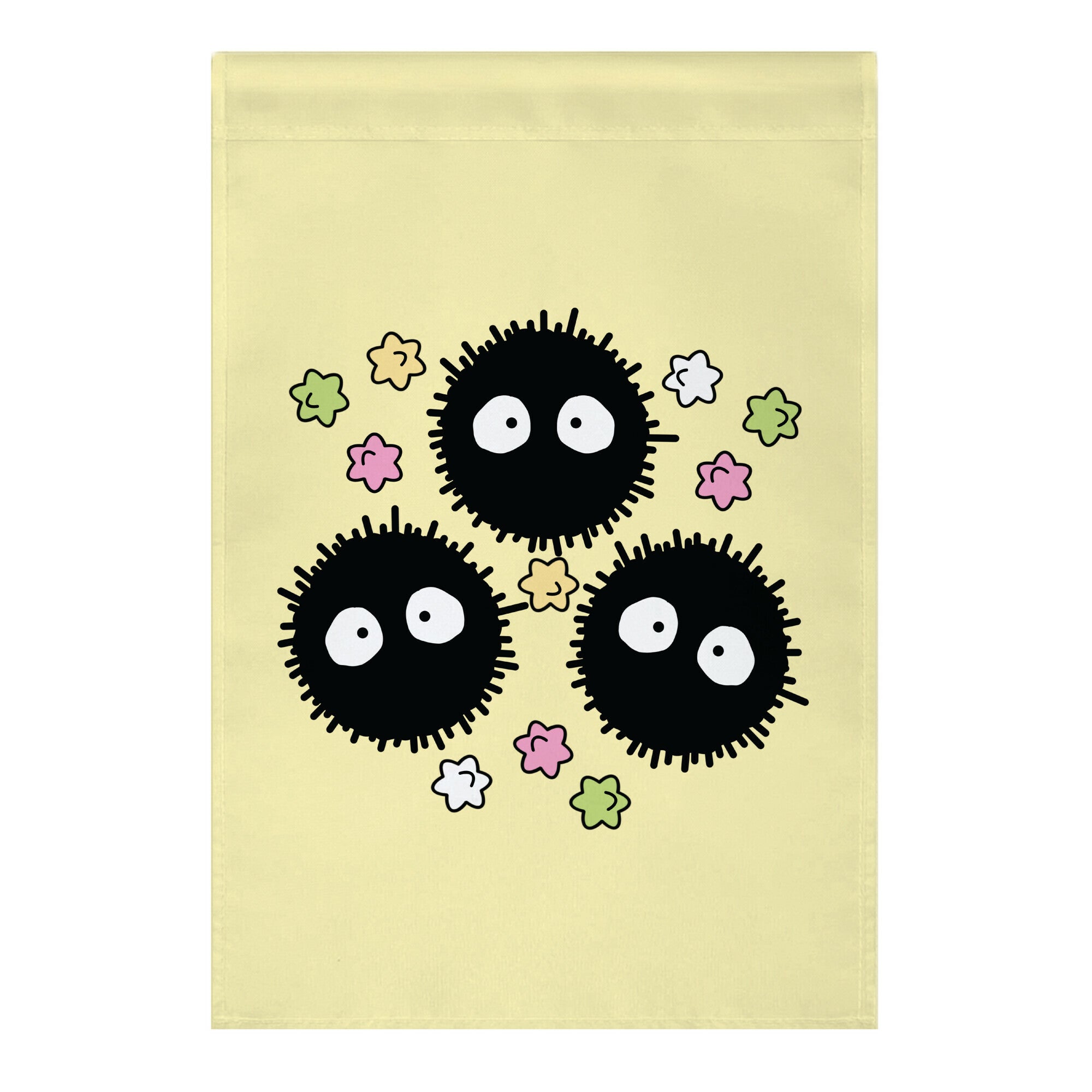 A Trio Of Soot Sprites Garden Flag