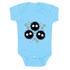 A Trio Of Soot Sprites Baby One Piece