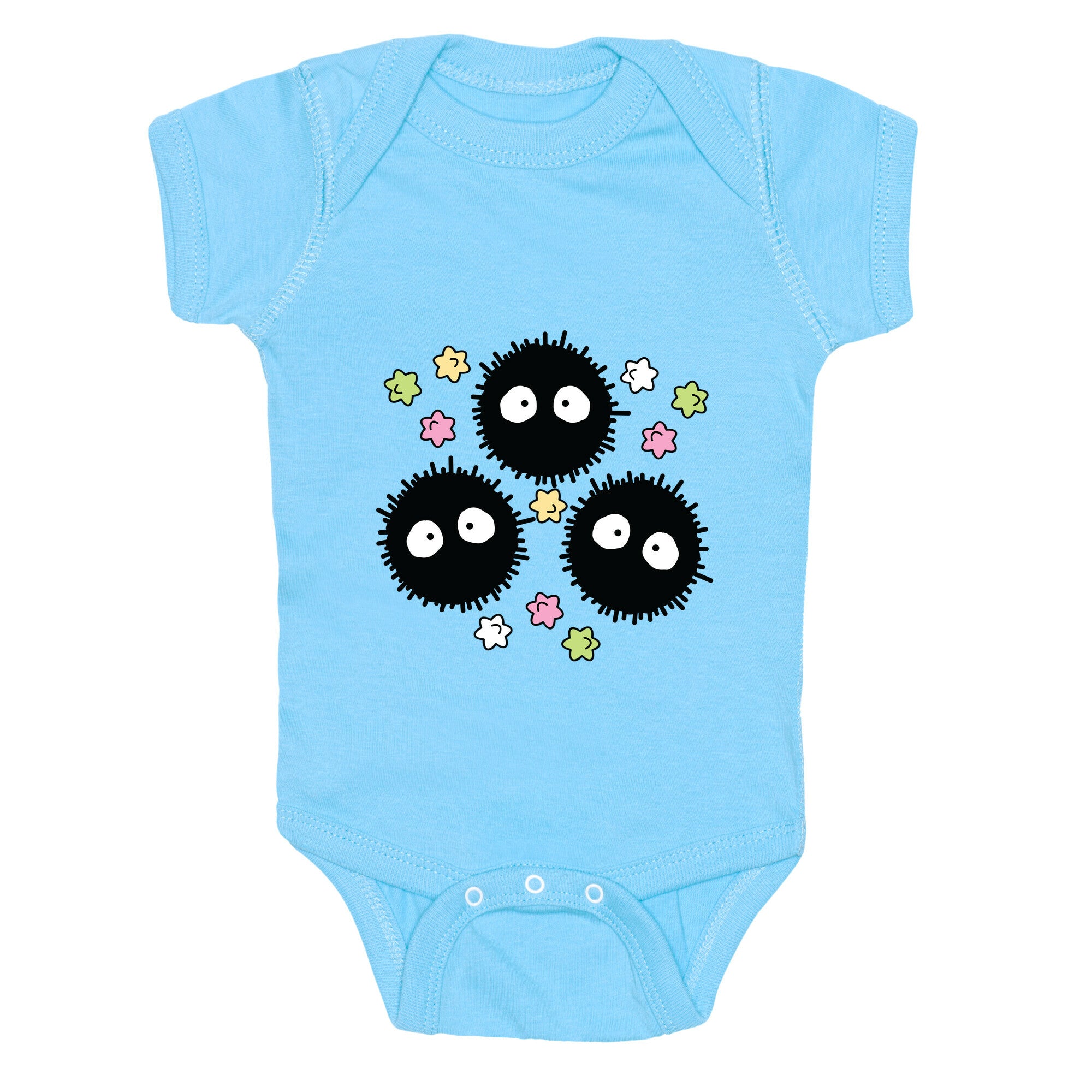 A Trio Of Soot Sprites Baby One Piece