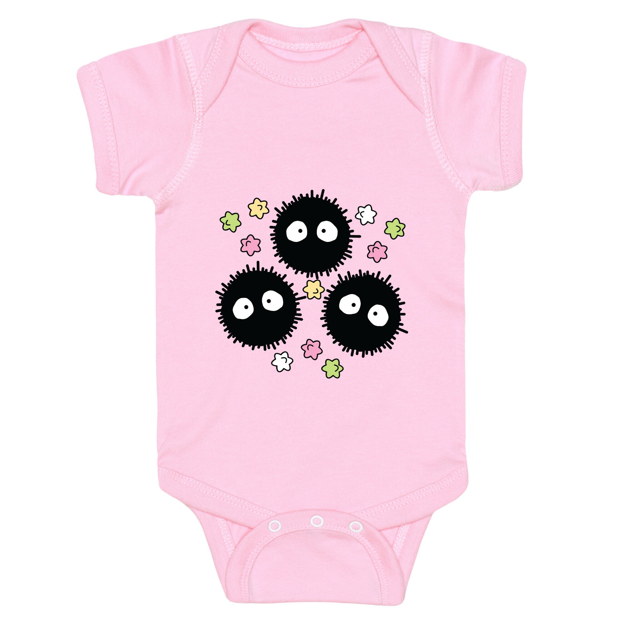 A Trio Of Soot Sprites Baby One Piece