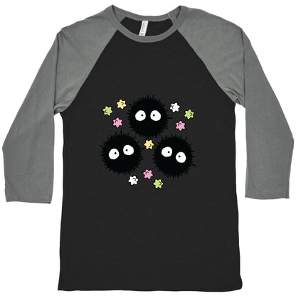 A Trio Of Soot Sprites Baseball Tee