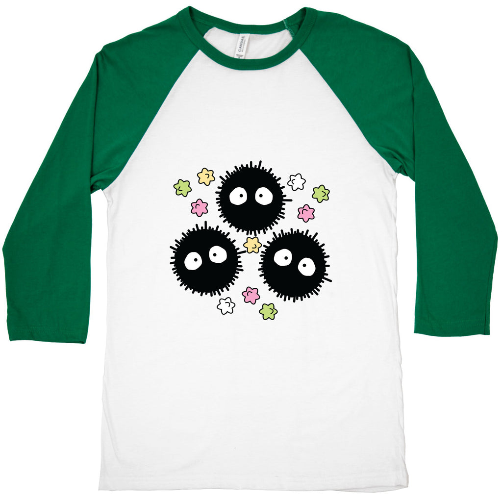 A Trio Of Soot Sprites Baseball Tee