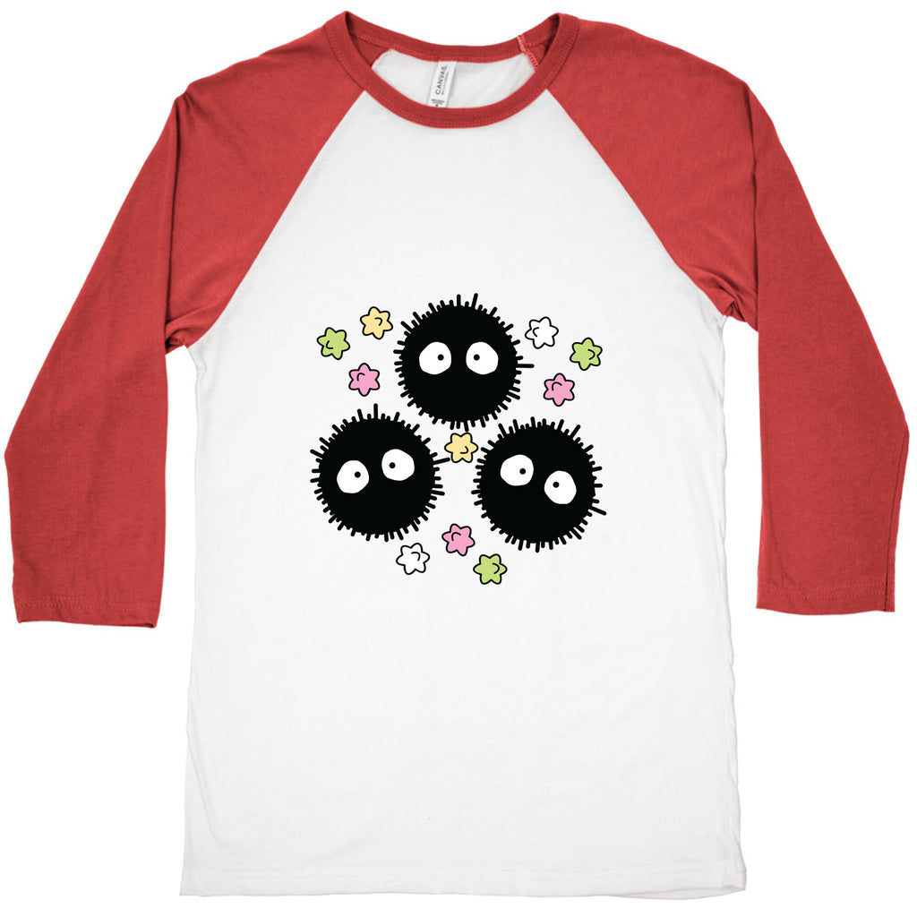 A Trio Of Soot Sprites Baseball Tee