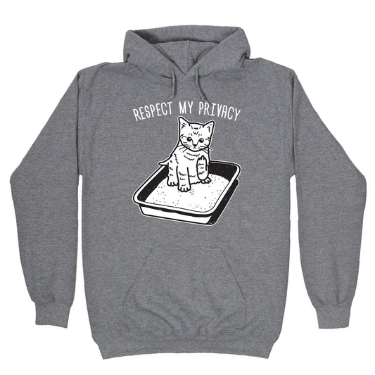 Respect My Privacy Kitten Hoodie