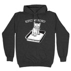 Respect My Privacy Kitten Hoodie