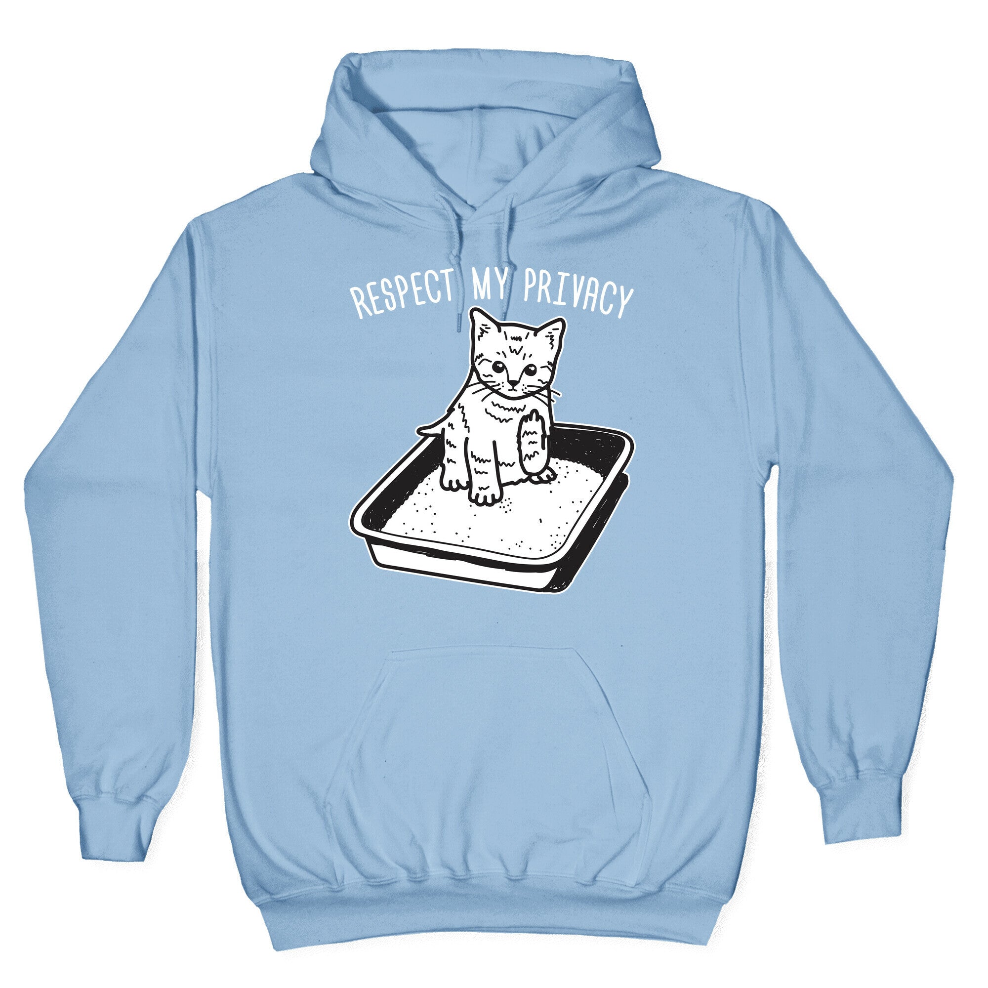 Respect My Privacy Kitten Hoodie