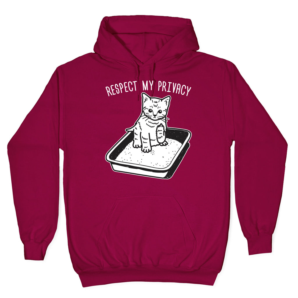 Respect My Privacy Kitten Hoodie