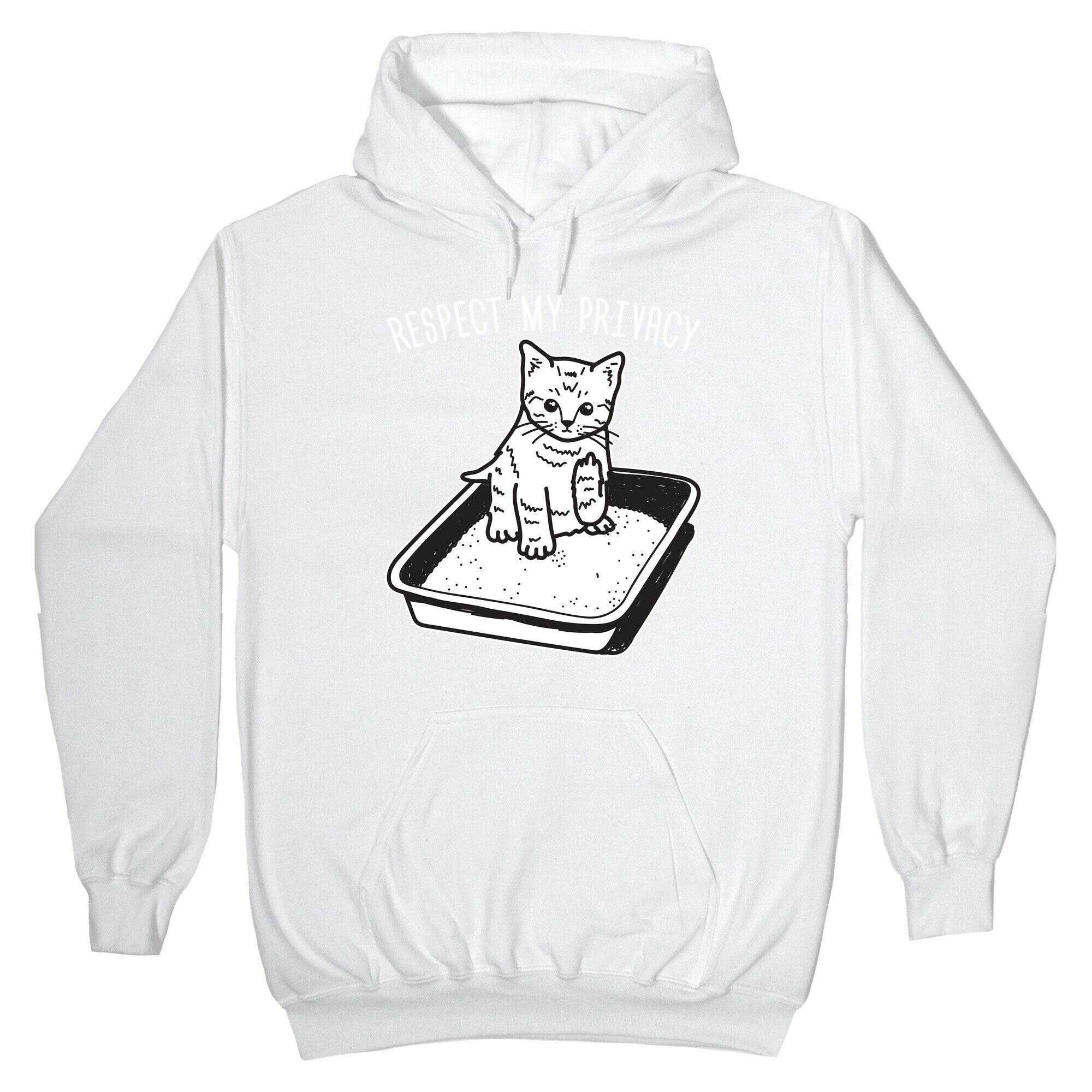 Respect My Privacy Kitten Hoodie