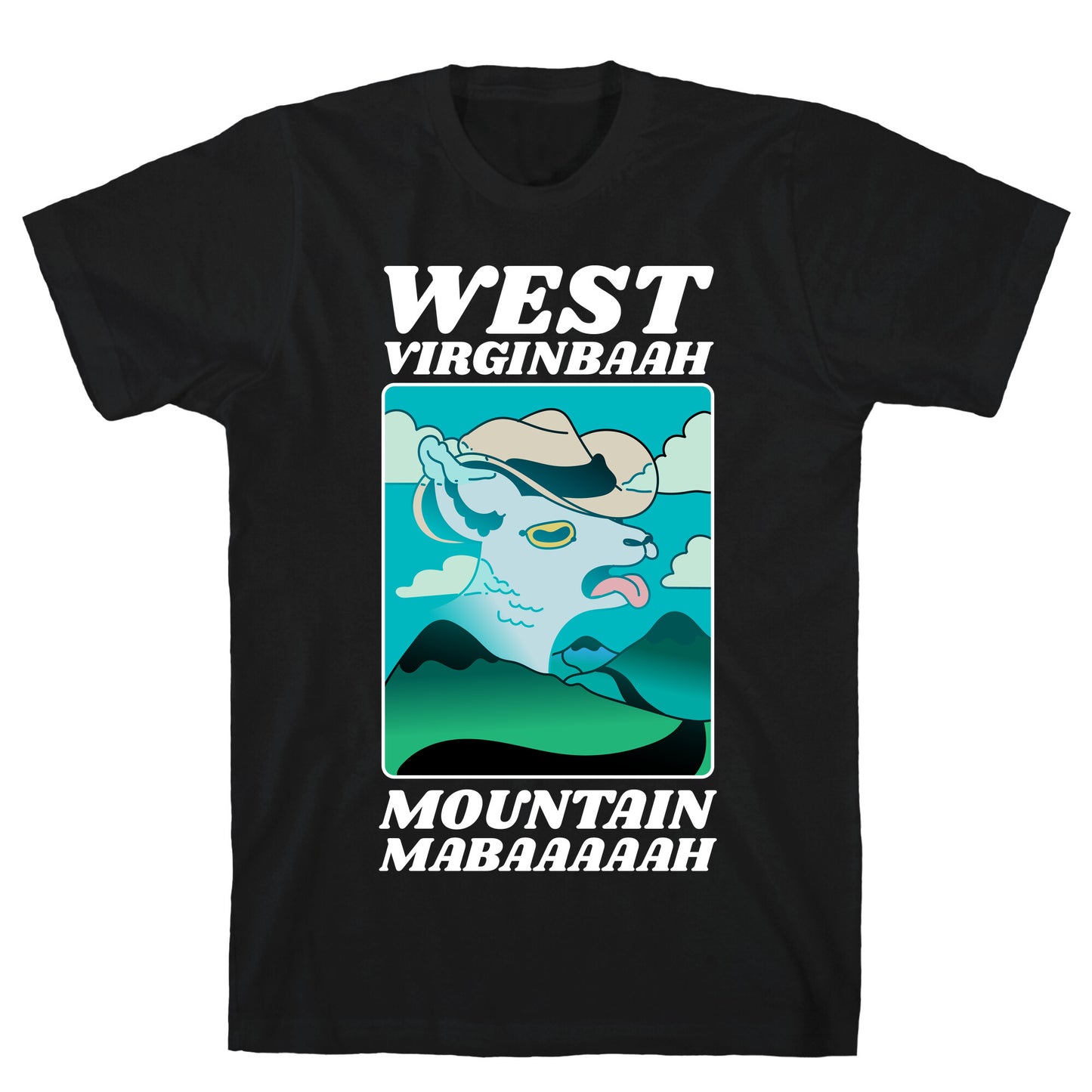 West Virginbaah, Mountain Mabaah (Country Roads Goat)  T-Shirt