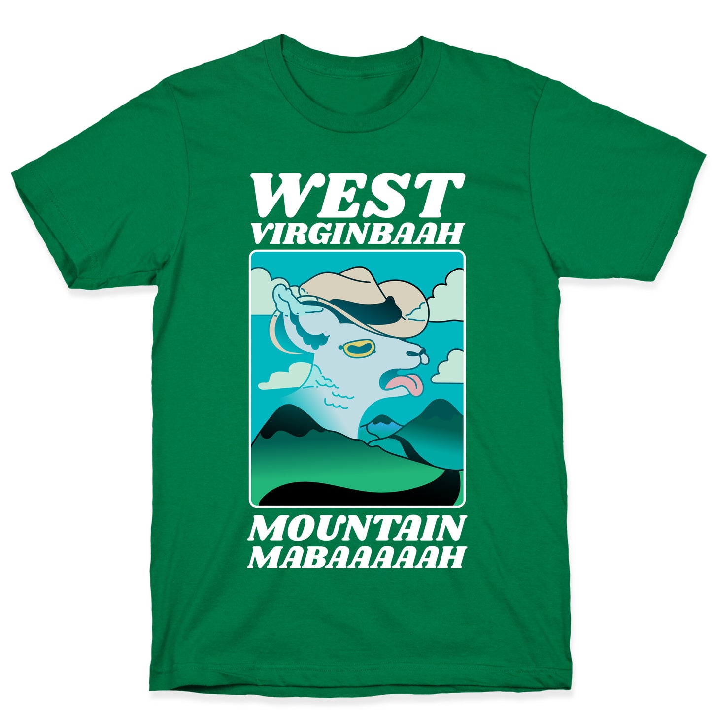 West Virginbaah, Mountain Mabaah (Country Roads Goat)  T-Shirt