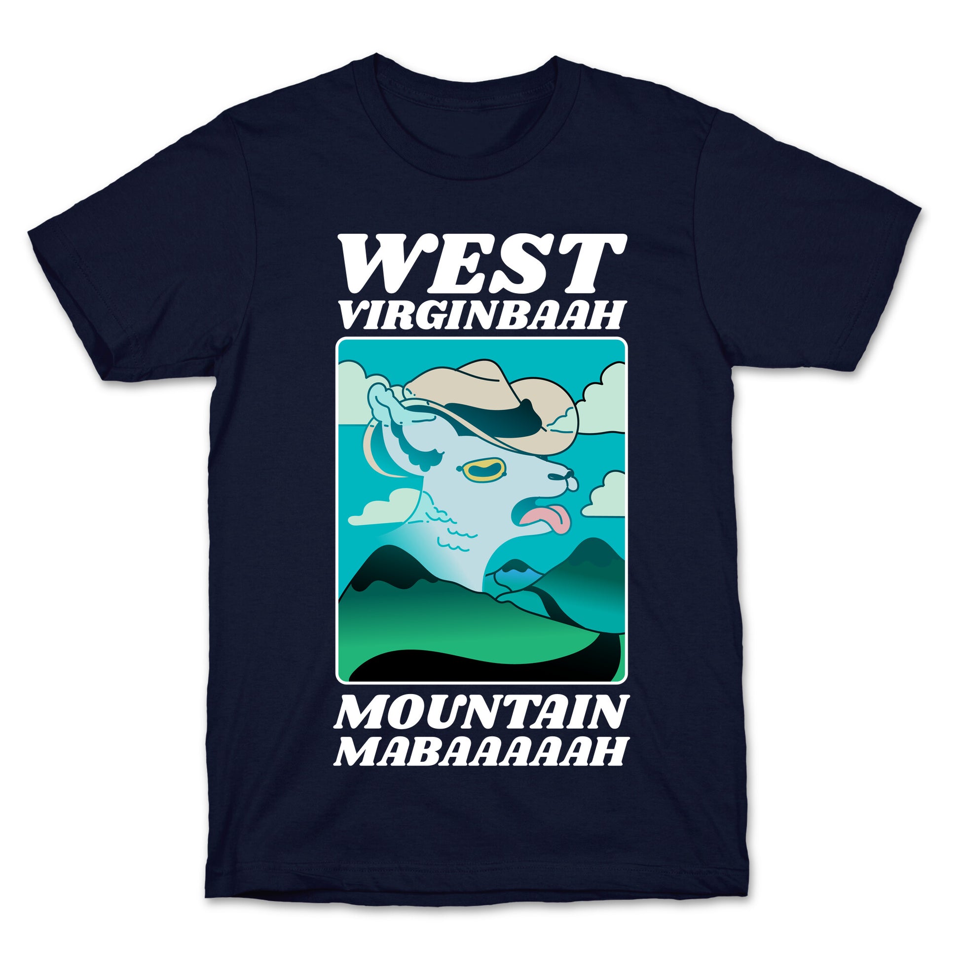 West Virginbaah, Mountain Mabaah (Country Roads Goat)  T-Shirt