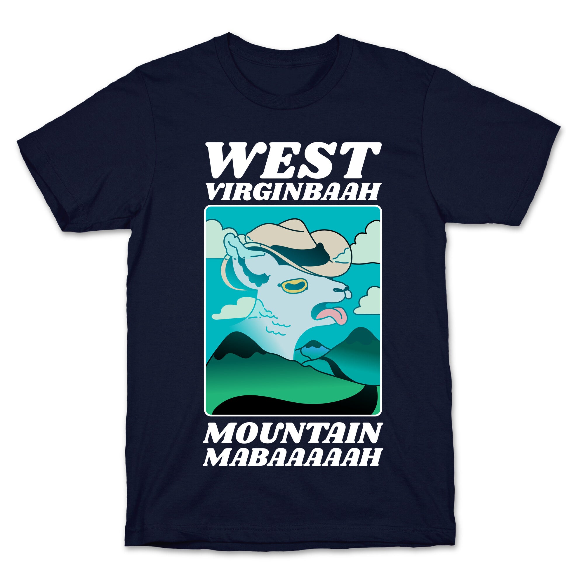 West Virginbaah, Mountain Mabaah (Country Roads Goat)  T-Shirt