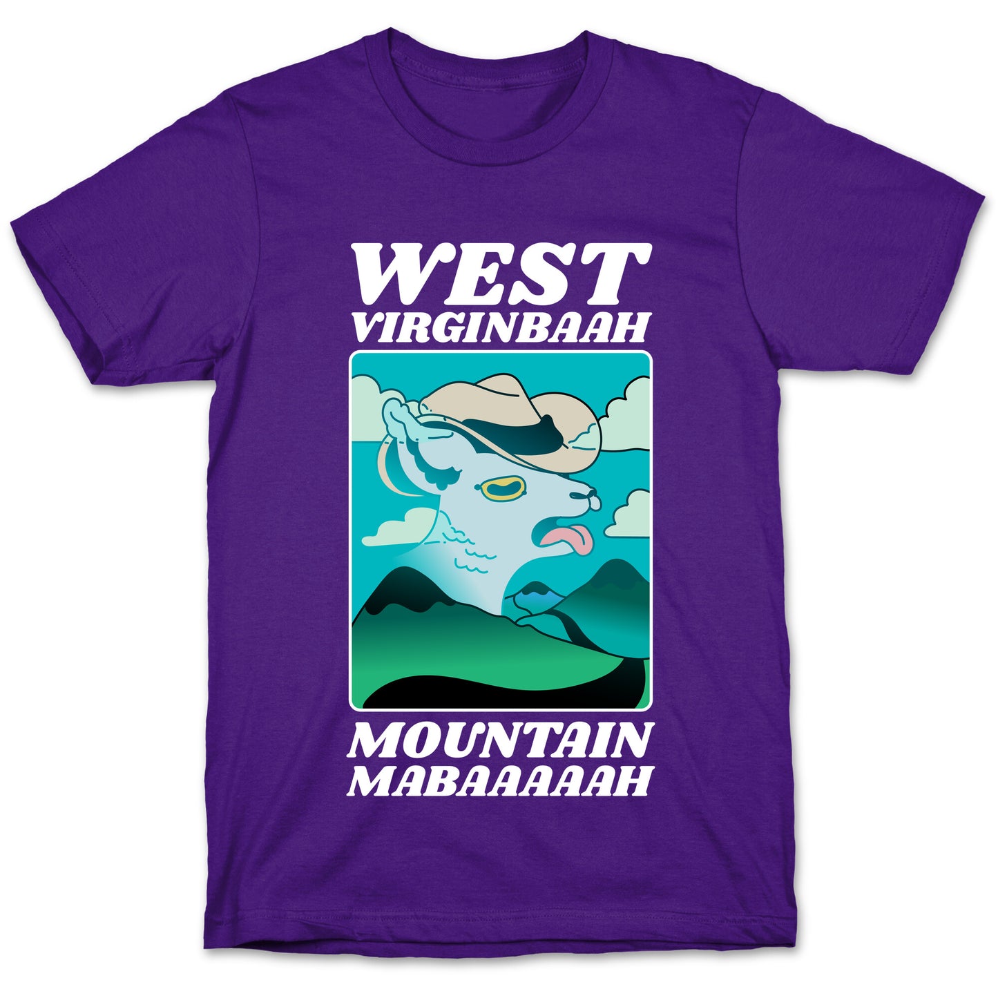 West Virginbaah, Mountain Mabaah (Country Roads Goat)  T-Shirt