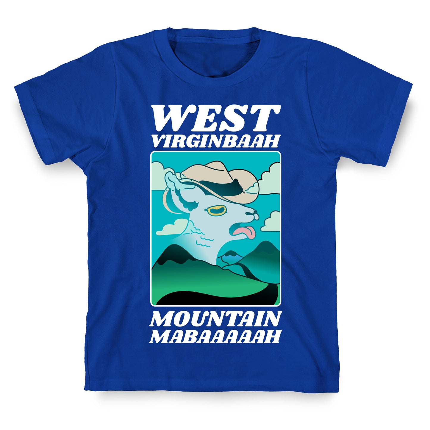 West Virginbaah, Mountain Mabaah (Country Roads Goat)  T-Shirt