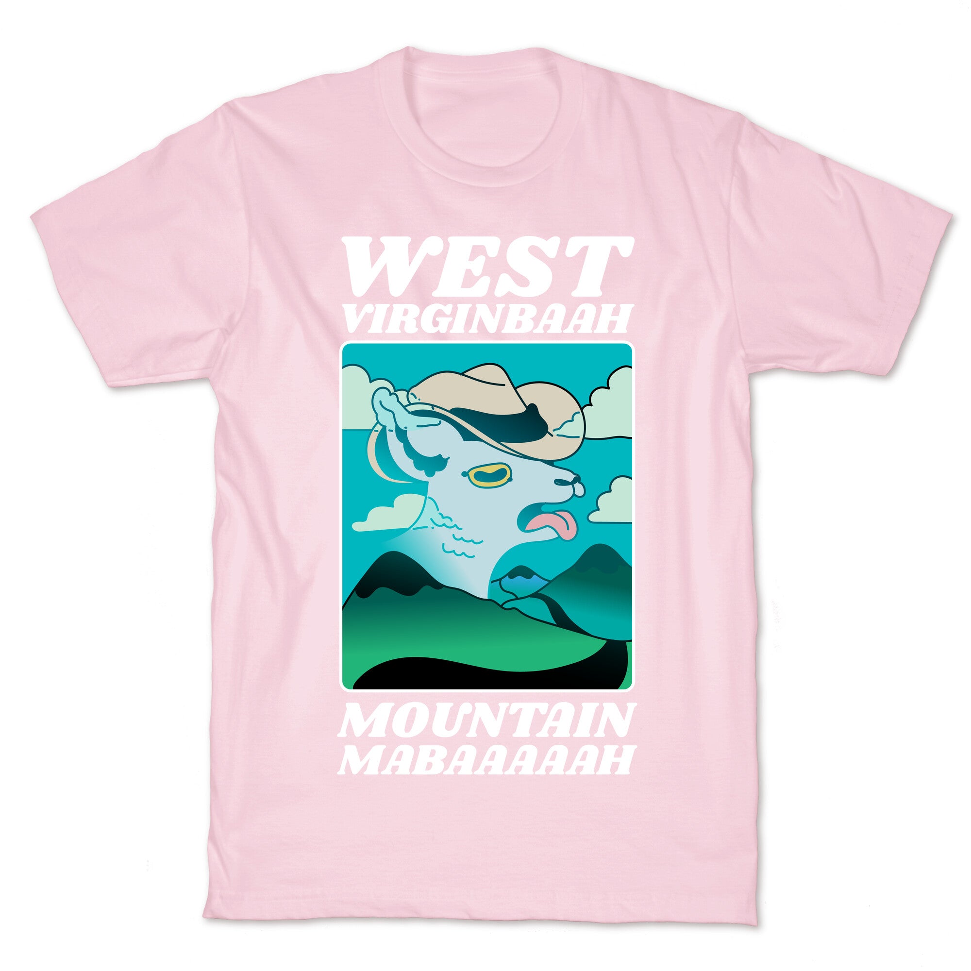 West Virginbaah, Mountain Mabaah (Country Roads Goat)  T-Shirt