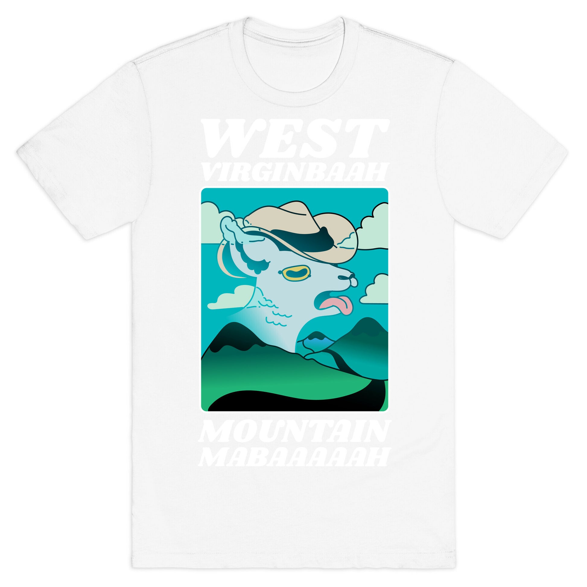 West Virginbaah, Mountain Mabaah (Country Roads Goat)  T-Shirt