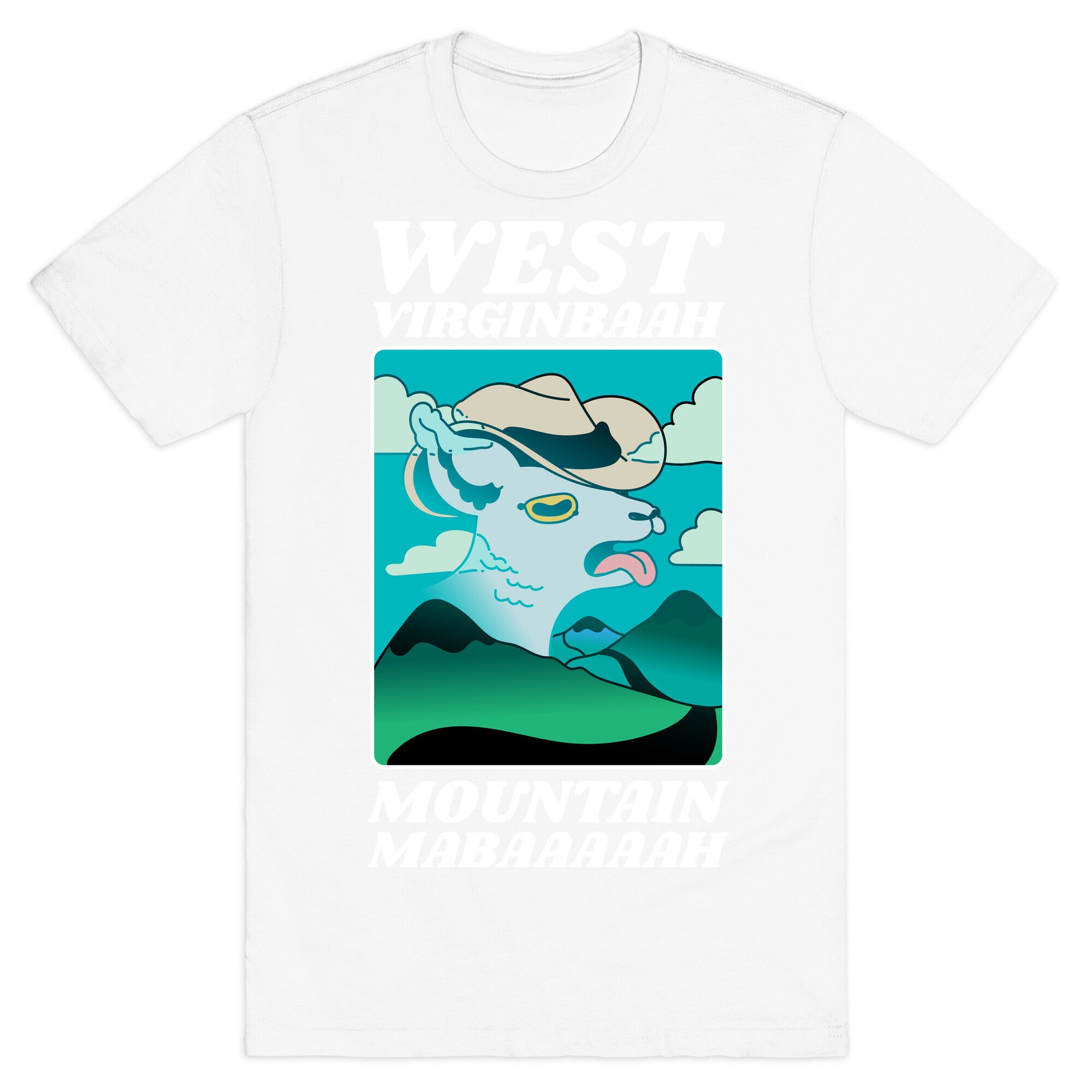 West Virginbaah, Mountain Mabaah (Country Roads Goat)  T-Shirt