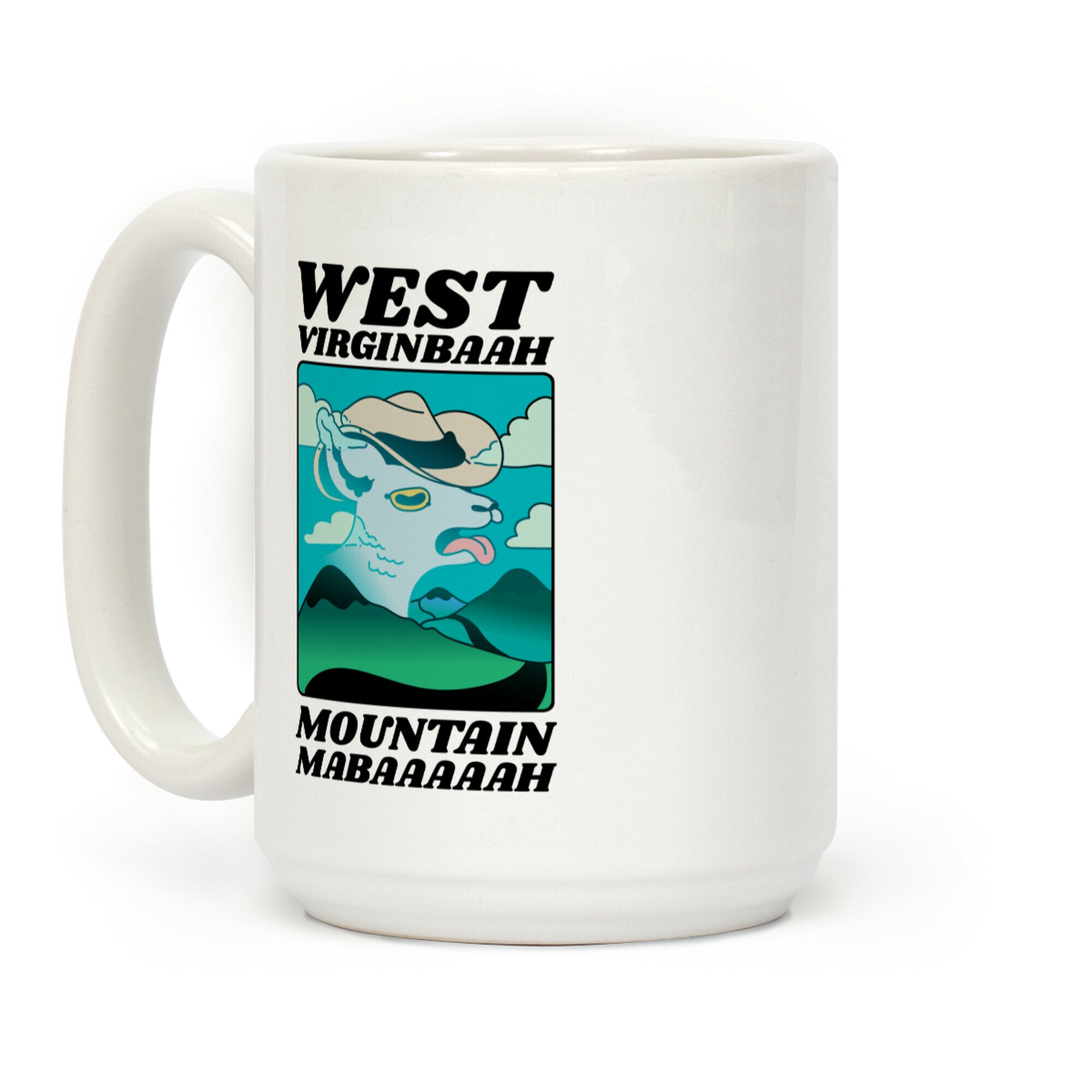 West Virginbaah, Mountain Mabaah (Country Roads Goat) Coffee Mug